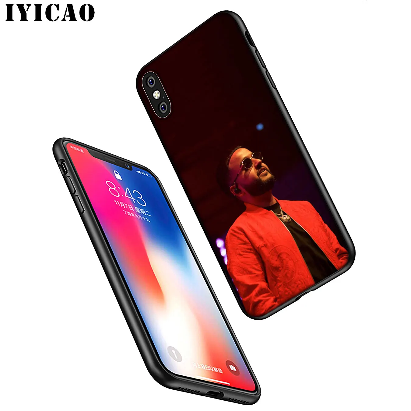 IYICAO NAV Soft Silicone Phone Case for iPhone XR X XS 11 Pro Max 6 6S 7 8 Plus 5 5S SE 10 TPU Black Cover |