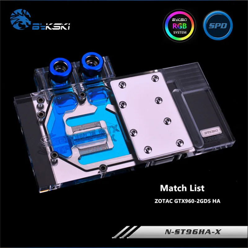 Водяной блок Bykski для графической карты ZOTAC N ST96HA X HA|Кулеры и системы охлаждения