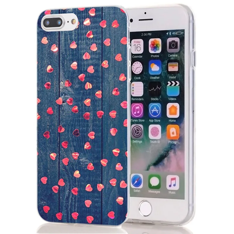Роскошные чехлы для телефонов с цветочным узором iPhone 6 6s 7 8 4 &quot мягкий чехол из