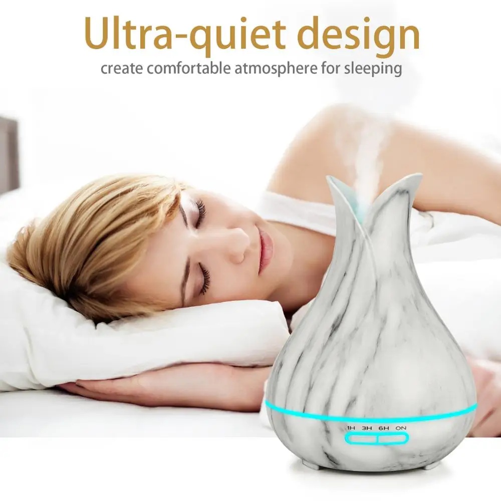 aroma diffuser air humidifier 400ml ultrasonic Essential Oil 7 Color Changing LED Lights Aromatherapy machine | Бытовая техника
