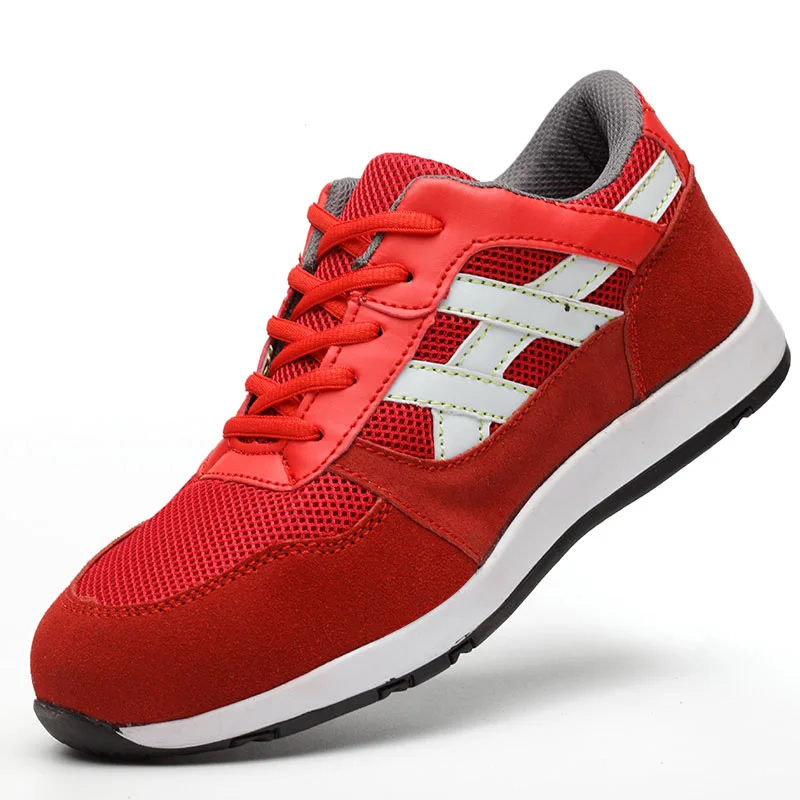 Men's Work Safety Shoes Steel Toe bot men Breathable Boots Men Protective Footwear Sneakers Big Size | Обувь