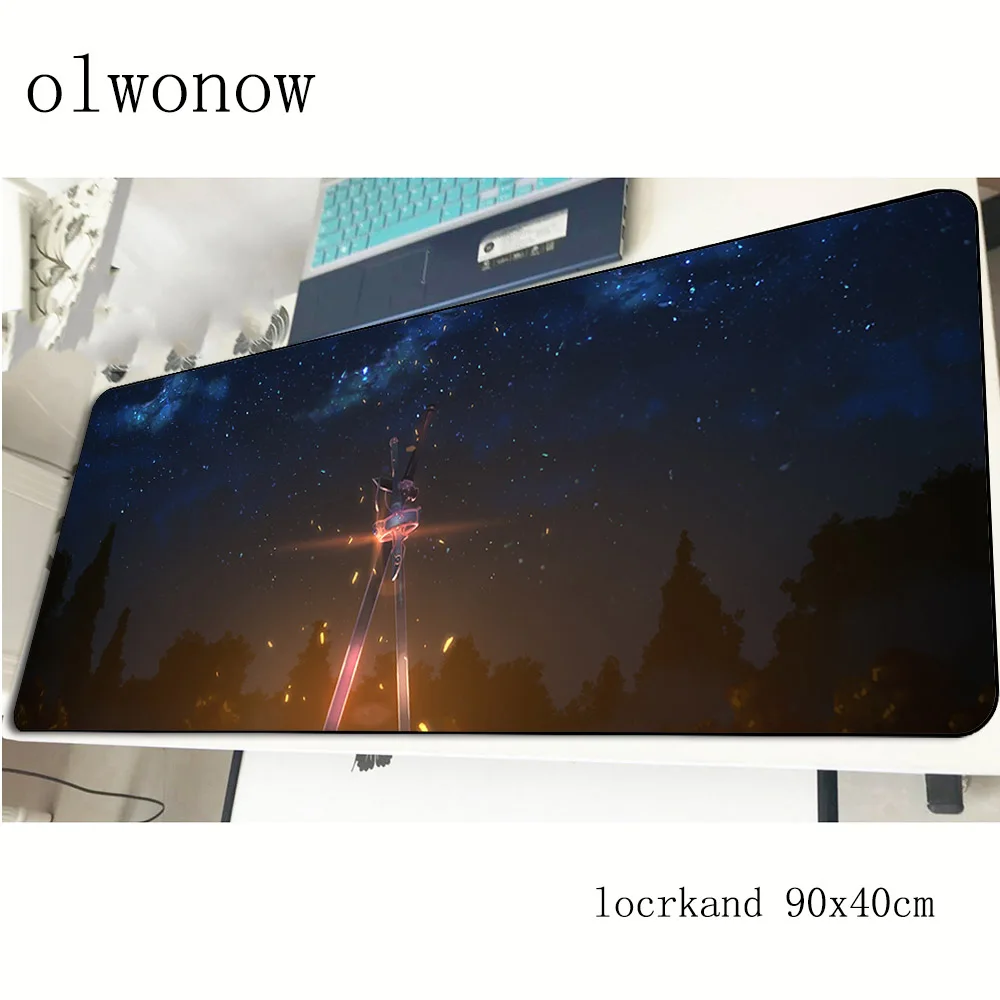 Коврик для мыши Sword Art Online игровой компьютерный коврик 900x400x3 мм на день рождения