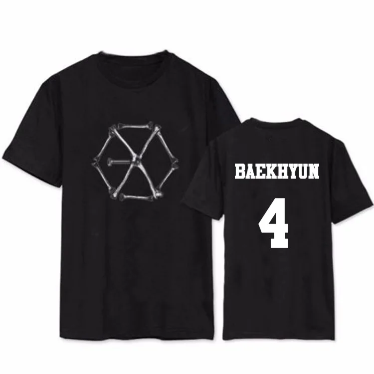 Альбом KPOP exo ex'act футболка с короткими рукавами и принтом надписью monster member