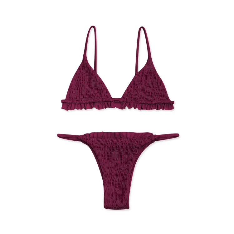 Сплошной купальник Складывающийся микро бикини сексуальные стринги набор для