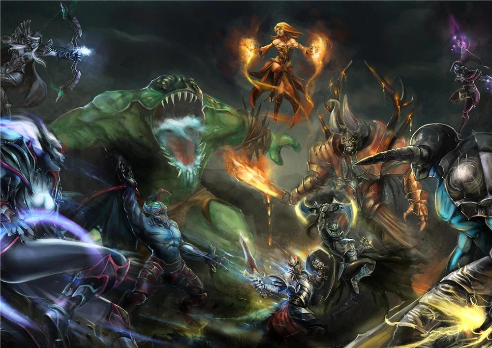 Плакат DotA прозрачные наклейки на стену украшение для дома высокое качество