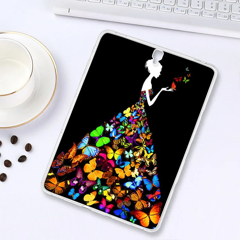 L036 Цветные силиконовые чехлы для телефонов samsung Galaxy Tab A 8,0 SM-P200 10,1 T515 S5E T720 T725, чехол-бампер, чехлы для планшетов - Цвет: L036