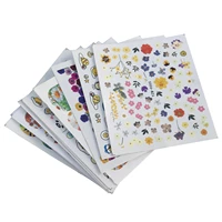 10 sheets water decal nail art decorations nail sticker tattoo full cover beauty fruit flower design decals manicure supplies