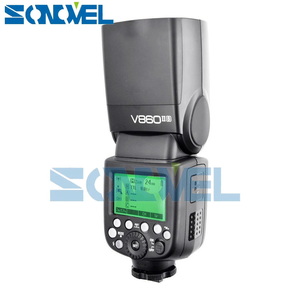 2X Godox V860II-S TTL 2.4G GN60 Wireless Li-ion Flash Speedlite+X1T-S Transmitter for Sony A7R A7S A7II A7RIII A3500 A6500 A6300 |