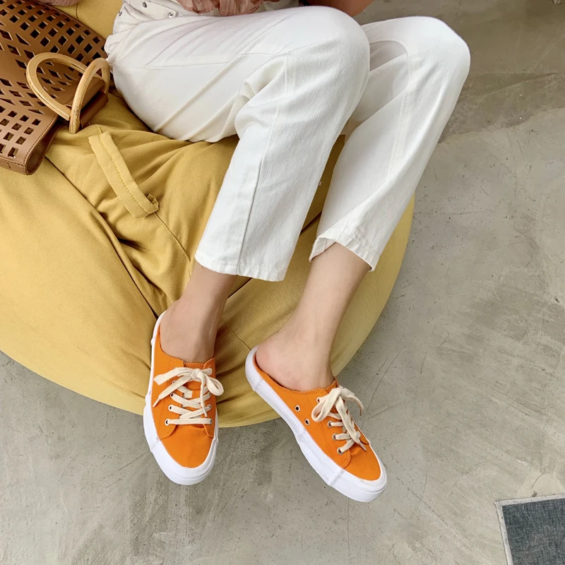 Повседневные тапки с открытой спиной шлепанцы женская обувь без задника