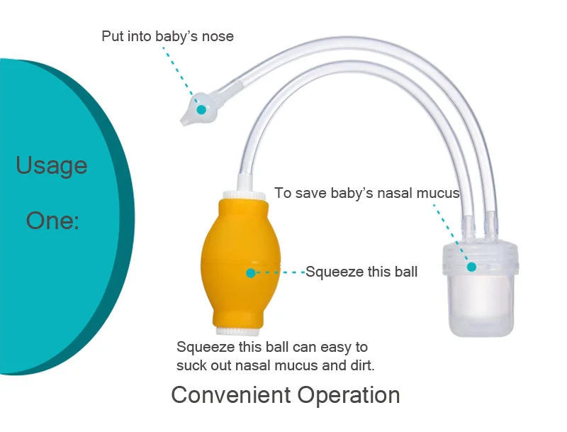 Baby Nasal Aspirator Set Baby Care Products Anti-backwash Device Vacuum Suction Newborn Nose Aspirator Cleaner Snot Nose Cleaner