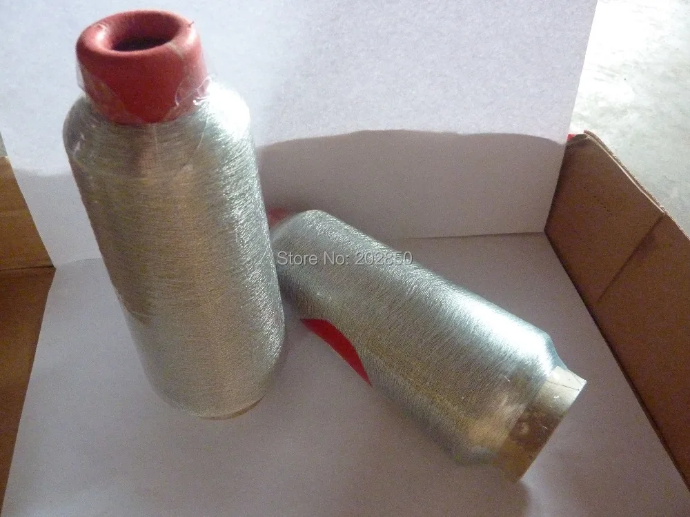 Бесплатная доставка серебряная нить для вышивки крестиком компьютеризированная