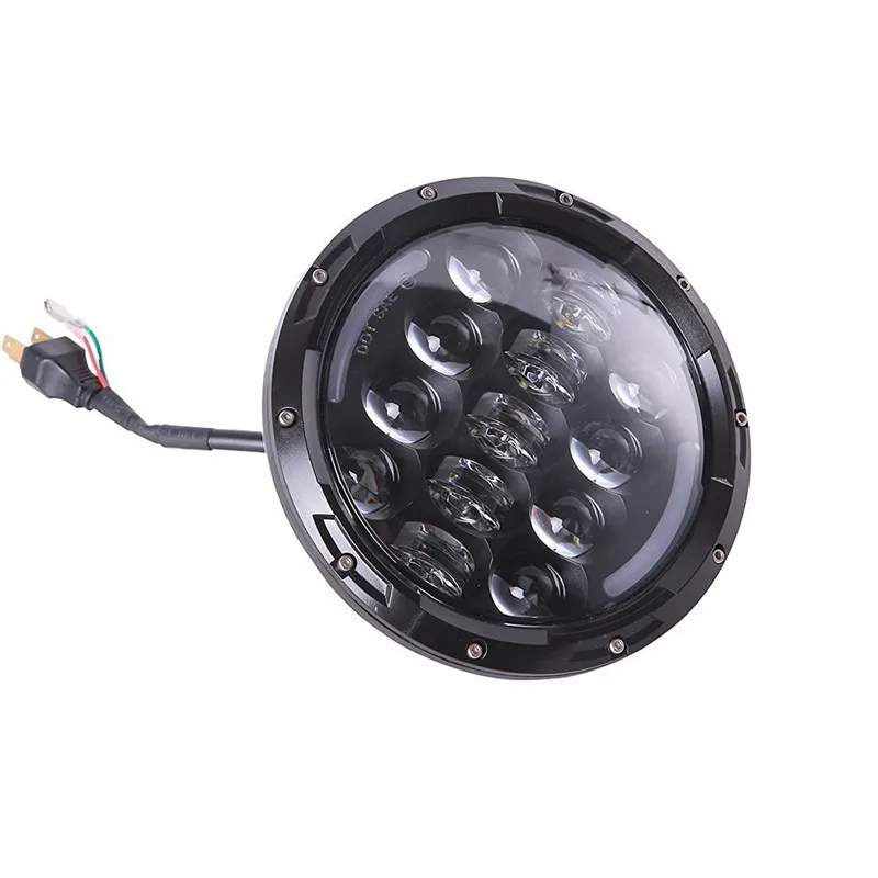 7 "круглый 105 Вт светодиодный фары для автомобиля W/Dual Low дальнего света и белый