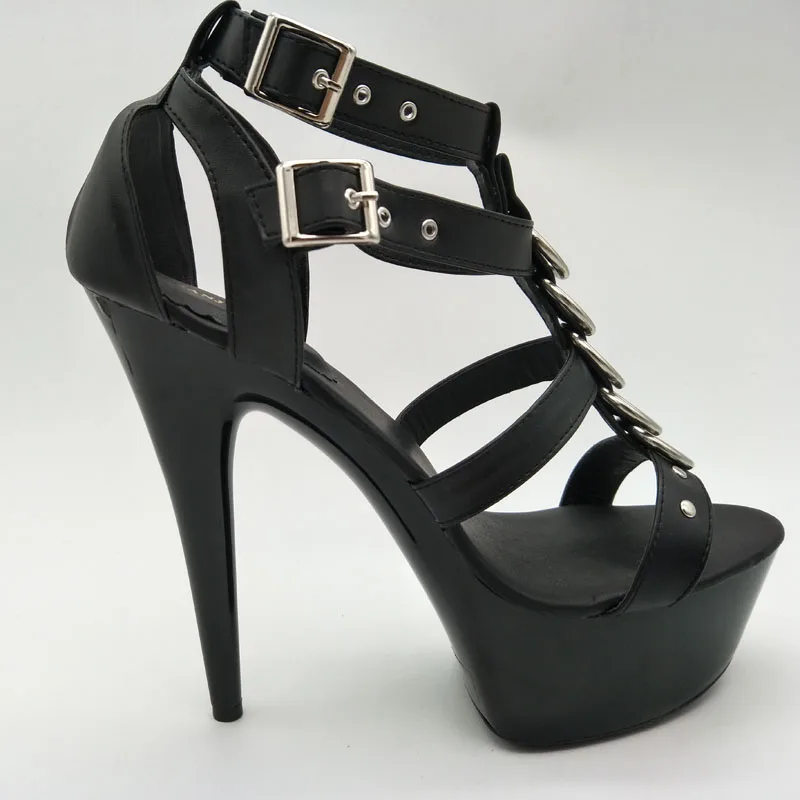 LAIJIANJINXIA Fashion Star Shoes 15 Cm Women's High Heels Platform Sandals Package With 6 inch | Обувь