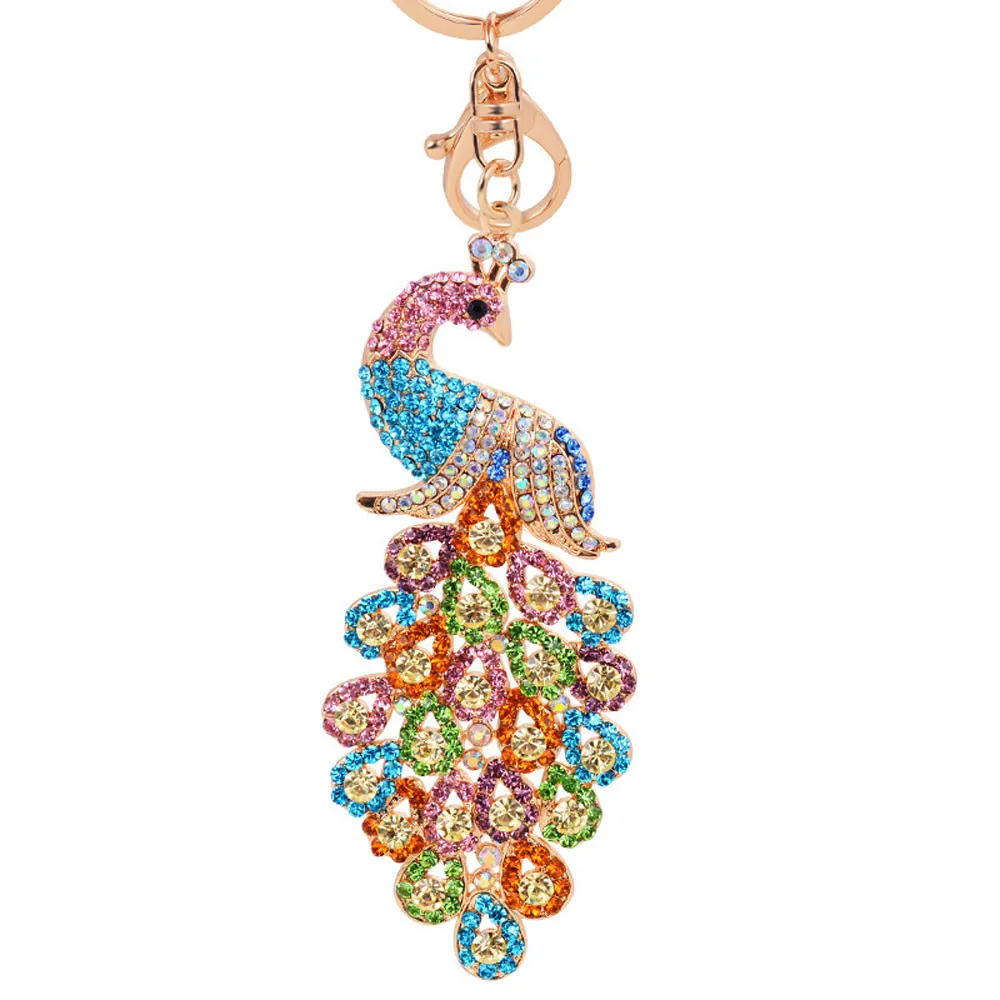 Брелок для ключей в китайском стиле из сплава павлина популярные аксессуары