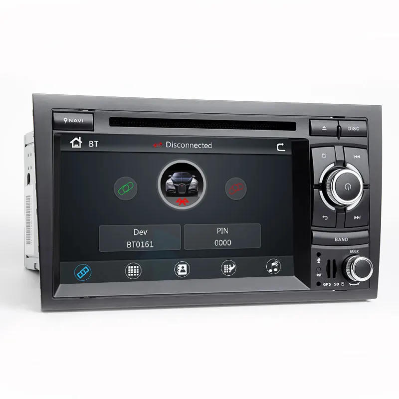 Josimle 2 Din Авторадио автомобильный DVD мультимедийный плеер для Audi A4 B6 B7 Seat Exeo S4 B7 B6 RS4 B7 2000-2012 gps Навигация стерео