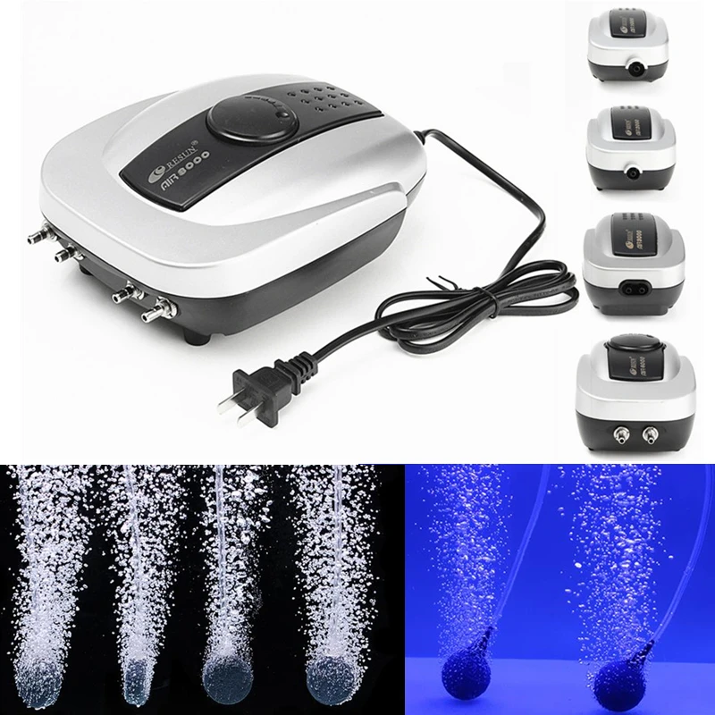 Мощный Тихий аквариумный кислородный воздушный насос 220 В компрессор для