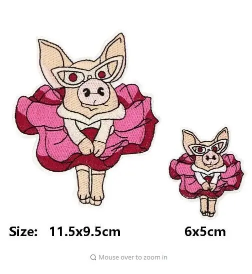 DD 1 набор (2 шт.) Мультяшные вышитые нашивки с утюгом для одежды Забавные Животные