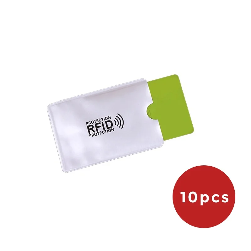 10 шт Анти Rfid кошелек Блокировка ридер банк держатель карты Id Чехол для банковских