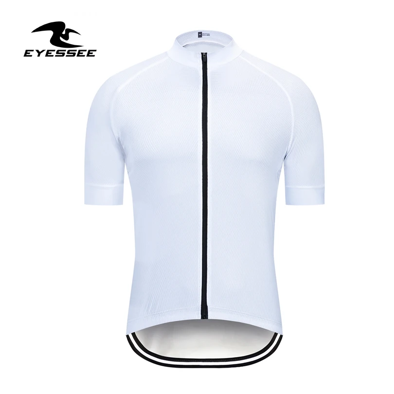 Pro road MTB велосипедная команда Eyessee, короткий рукав, велосипедная майка, летняя, черная, белая, удобная, дышащая, велосипедная майка