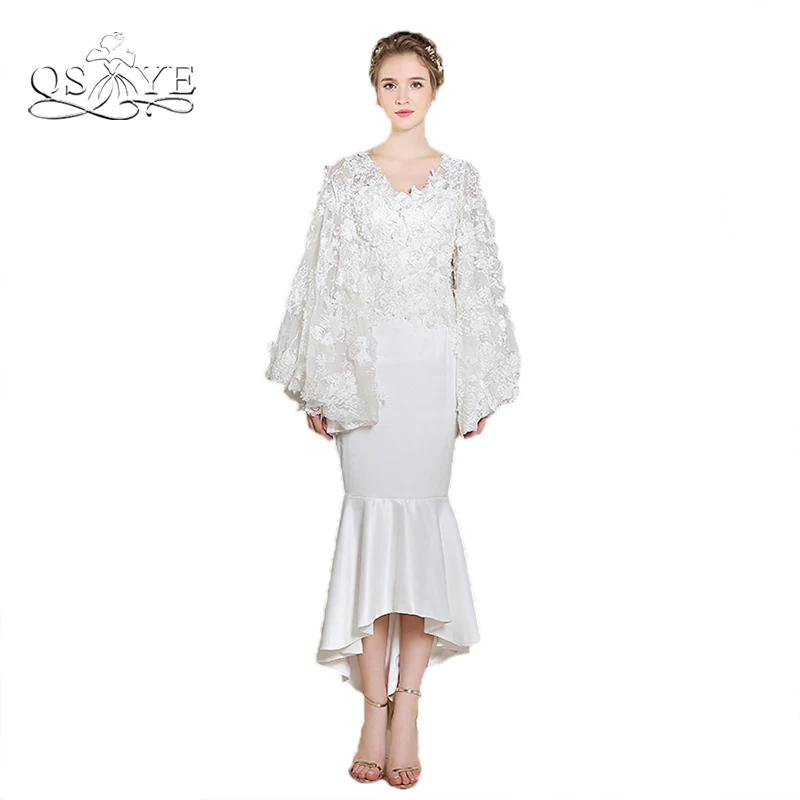 Новые модные белые кружевные вечерние платья 2017 винтажное арабское сексуальное