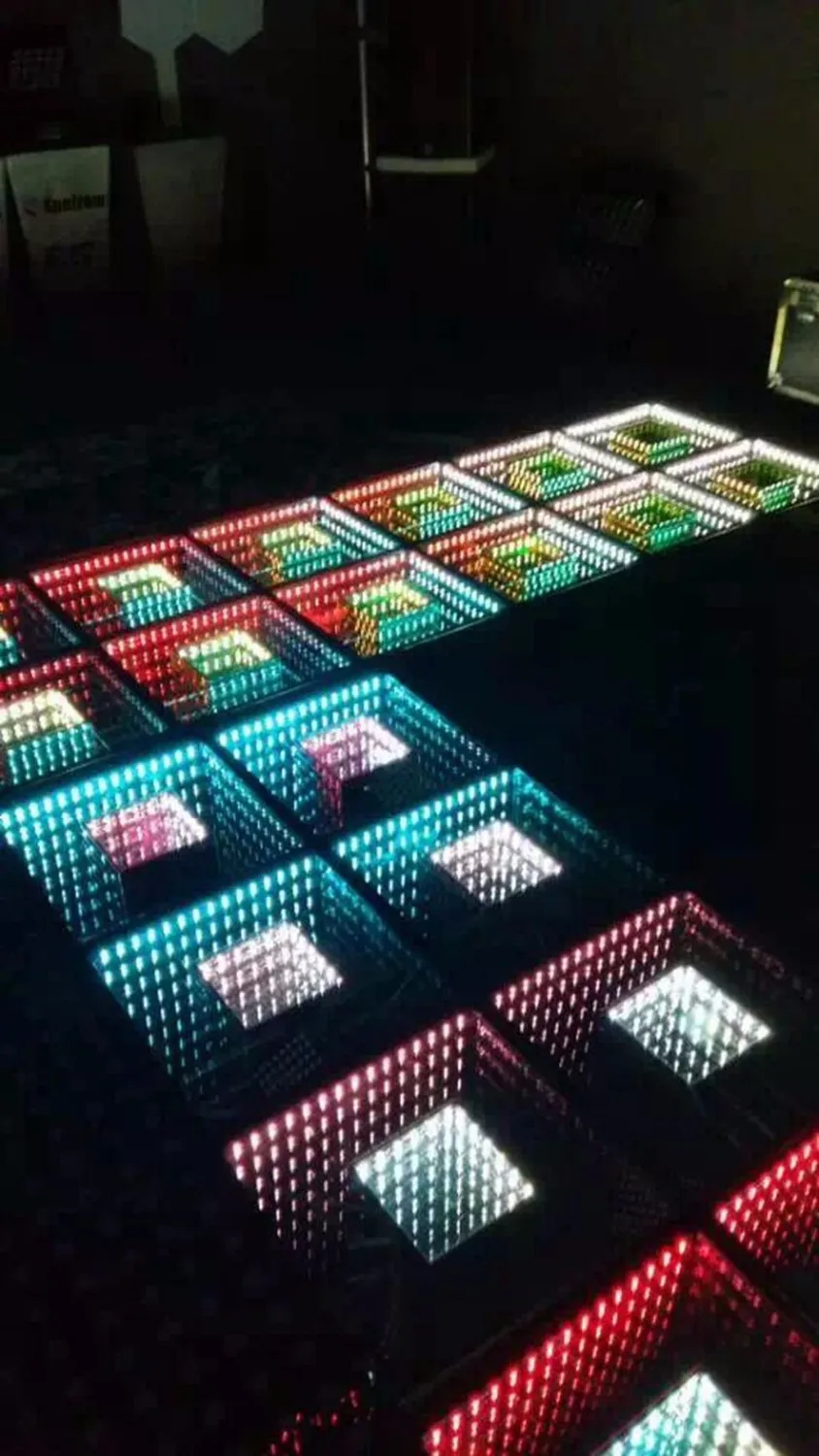 TP-E24 TIPTOP свадебное украшение зеркало 3D Led танцпол с эффектом тоннеля времени, 60 шт. 5050 SMD Epistar Светодиоды зеркало