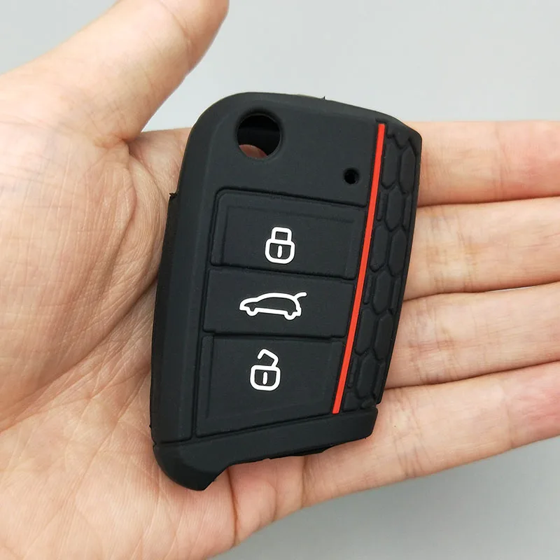 Защитный чехол для ключа автомобиля Volkswagen Golf 7 mk7 TSI Skoda Octavia A7 новинка мягкий из ТПУ