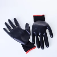 men oil proof 13 pin nylon knitting working gloves wear resistant cut proof industrial nitrile dipped labor protection glove a84