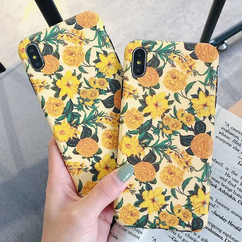 KISSCASE рельефный чехол для телефона с цветочным рисунком iPhone 6 6S 7 8 Plus X модные чехлы