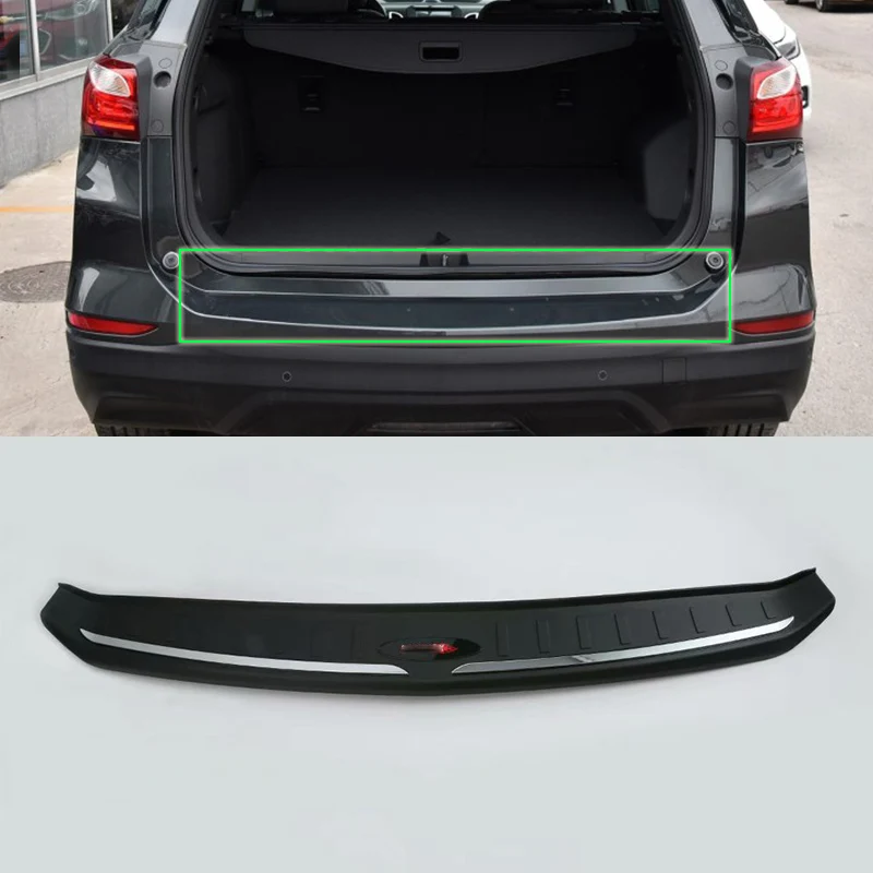 

Hot Products Rear Bumper Guard Plastic Rear Bumper Foot Plate Mat Pad For Checrolet Equinox 2017