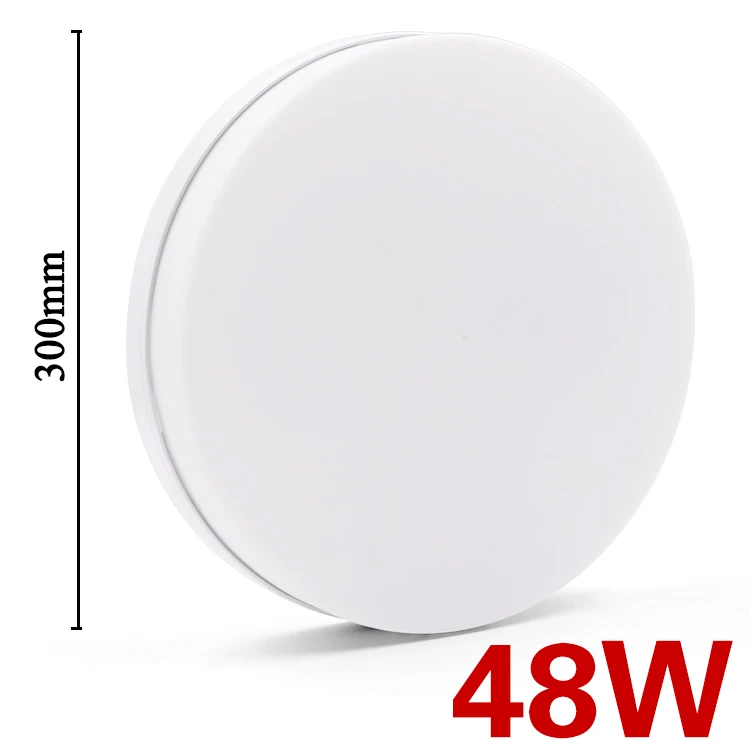Circular 48W LQSCI квадратный/круговой потолочный светильник AC 85-265 в Светодиодный светильник 18 Вт 24 Вт 36 Вт 48 Вт светодиодный панельный светильник поверхностного монтажа светодиодный светильник и фонари - Испускаемый цвет: Circular 48W