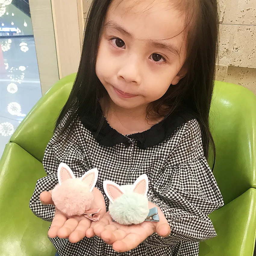 5 шт./лот/партия детские заколки для волос с милыми заячьими ушками|Шпильки и