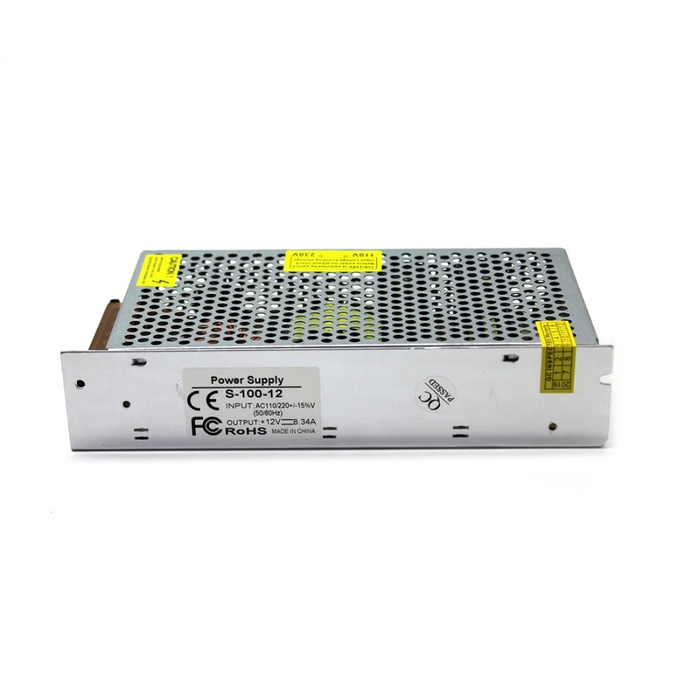 Single Output Switching LED Power Supply 12V 8.3A 100W AC100-240V to DC12V Led Driver Adapter For Strips Light CNC CCTV | Обустройство