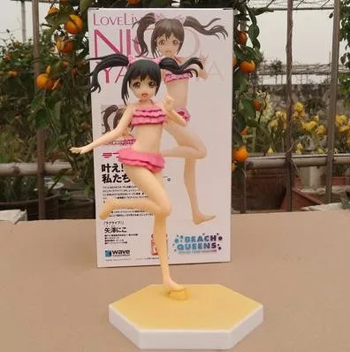 Японские Аниме фигурки Нико Ядзава голый ПВХ фигурка волна Lovelive сексуальная фигура 16 см игрушки подарок для детей