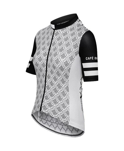 Кафе DU CYCLISTE сексуальная богиня с коротким рукавом простой Джерси 2019 Лето MTB