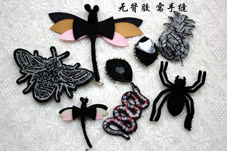 Новые разноцветные нашивки с ручным бисером в виде животных аксессуары для