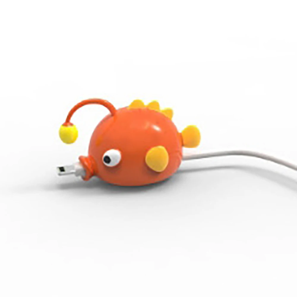 Прекрасный мультфильм рыбий кабель защитный чехол для телефона usb зарядный кабель крышка данных сетевой шнур защитный чехол намотка кабеля Органайзер