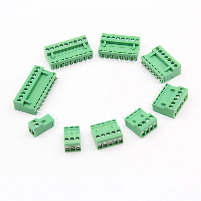 

5PCS/lot YT495b Terminal Block HT3.96 Pluggable terminal Connector 15A 2/3/4/5/6/7/8/9/10P Staight Needle green/yellow
