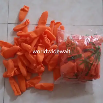 100 шт. S/M/L нескользящие перчатки для пальцев латексные резиновые напальчники|cot| |
