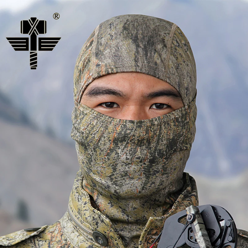 Camo Meadow FS Мультикам CP камуфляжная маска на все лицо Wargame Велоспорт охота армейский велосипед военный шлем лайнер тактический страйкбол Кепка дышащая - Цвет: Camo Meadow FS