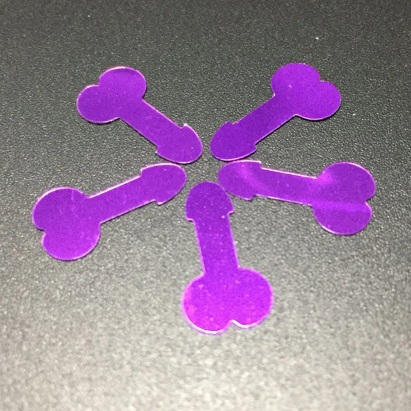 Блеск Многоцветный Романтический девичник пикантные конфетти Свадебная