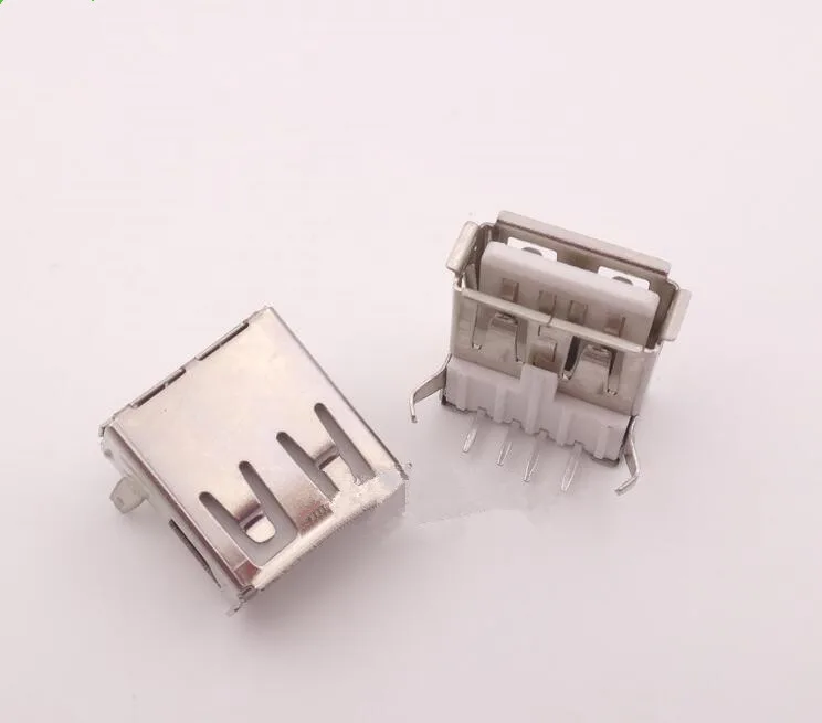 Glyduэлектронный элемент USB-A мать USB разъем базовый интерфейс 90 градусов изгиб ноги изогнутые иглы USB