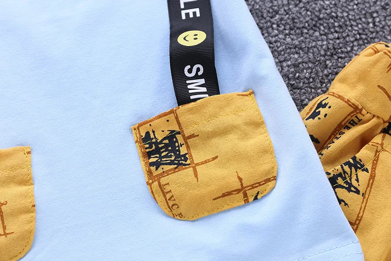 New Summer Children Boy Girl Clothes Fashion Kids Cotton Clothing Suit Toddler Cartoon T Shirt Shorts 2pcs Baby Casual Tracksuit | Детская
