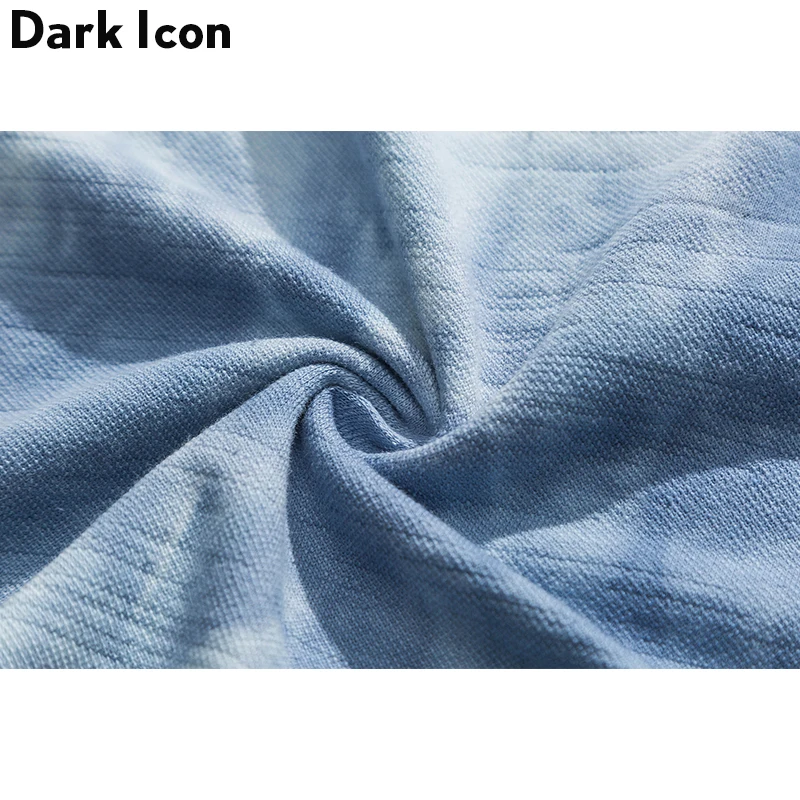 Dark Icon Tie dying Футболка Мужская Круглый вырез лодочкой футболка Hipster с коротким рукавом Хлопок футболки 3 цвета