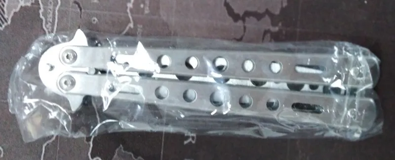 Складной нож из нержавеющей стали s Balisong тренировочный нож бабочка стиль тупое лезвие нож cs go инструменты для подарка