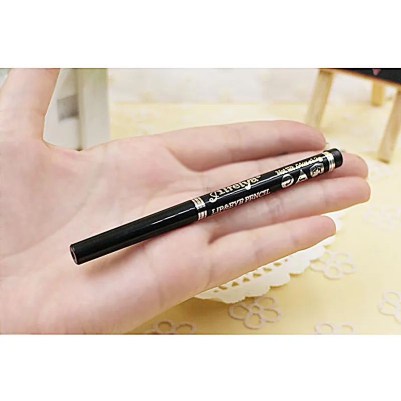 Женский Красота 2 шт./партия эссенция подводка для глаз Черная Автоматическая