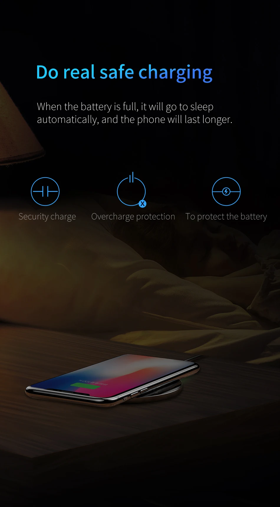 Baseus 10 Вт Qi Беспроводное зарядное устройство для iPhone X/8 Видимый быстро Беспроводной зарядки для samsung Galaxy S9/S9+ S8 Note 8 Xiaomi huawei