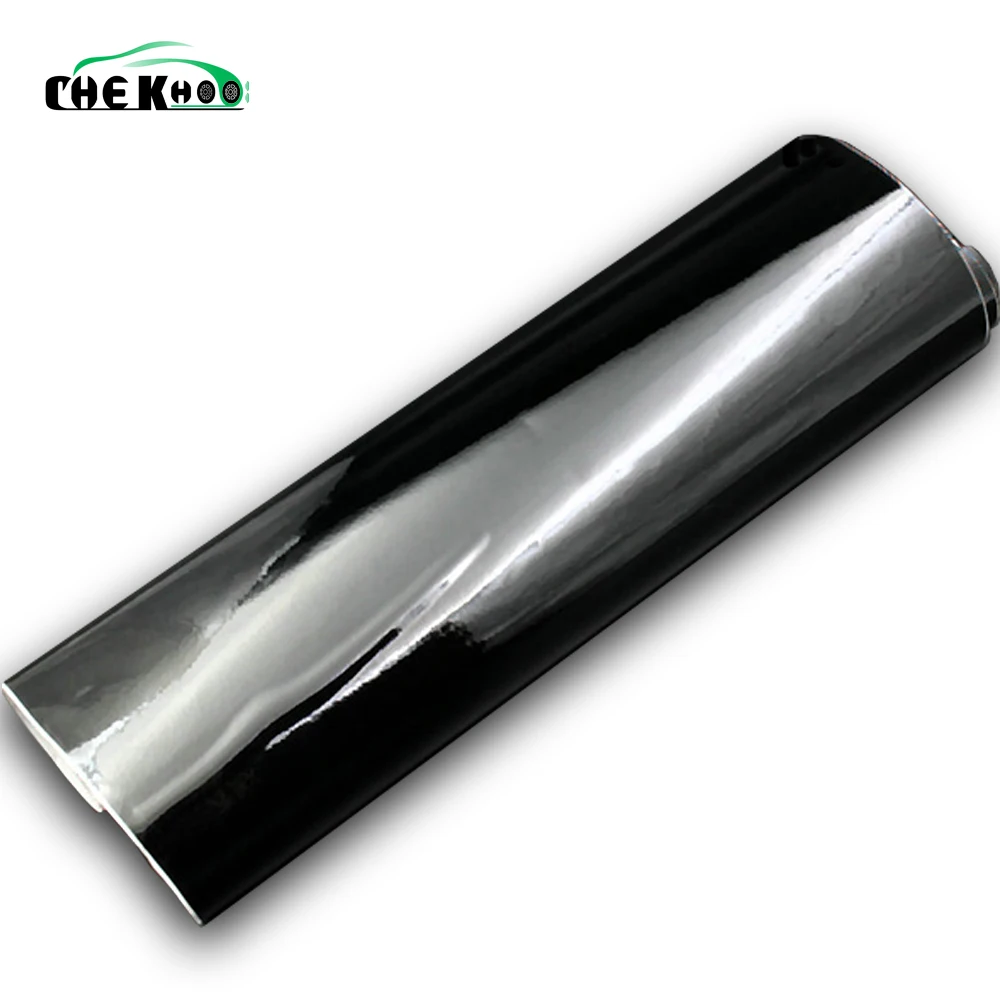 Высококачественная глянцевая виниловая пленка черная без пузырьков