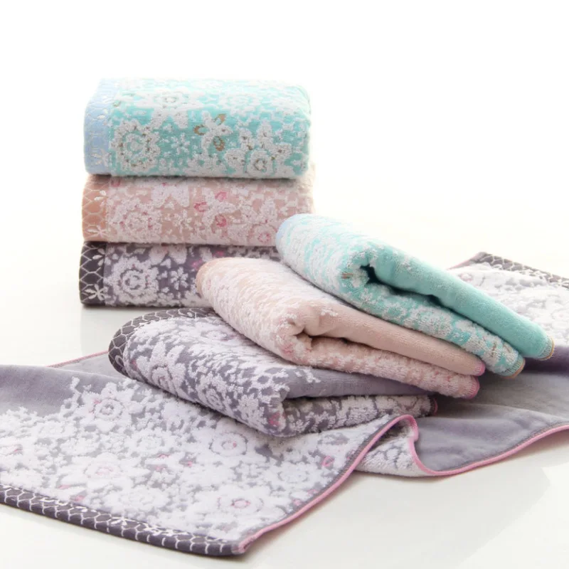 Чистое хлопковое вышитое полотенце взрослые мужские и женские Семейные