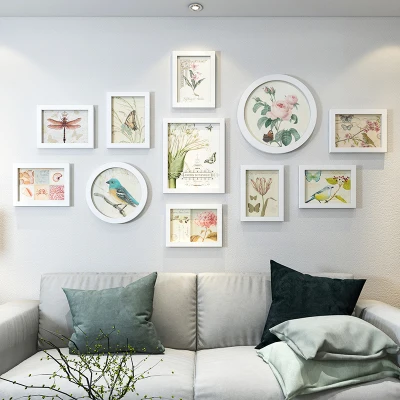 11 шт./компл. современные белые свадебные любовь фоторамки набор украшения дома деревянные фоторамки лучший подарок настенные фоторамки набор - Цвет: bai shiguangyinxiang