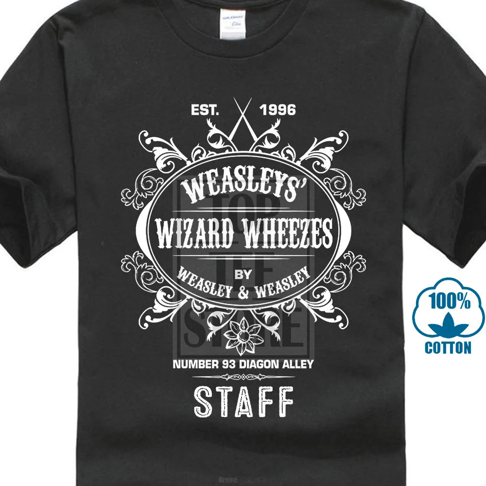 Мужская футболка Weasley S Wizard Wheezes новая модная мужские хлопковые футболки с